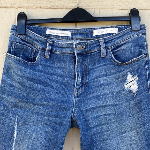 Anthropologie Distressed Cropped Boyfriend Jeans - Picture 3 of 5